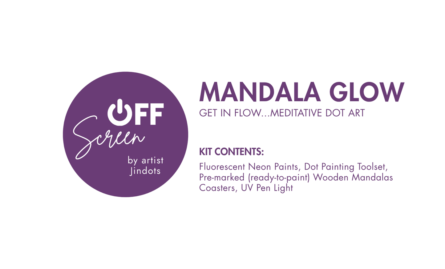 Mandala Glow: Meditative Dot Art Kit for Adults