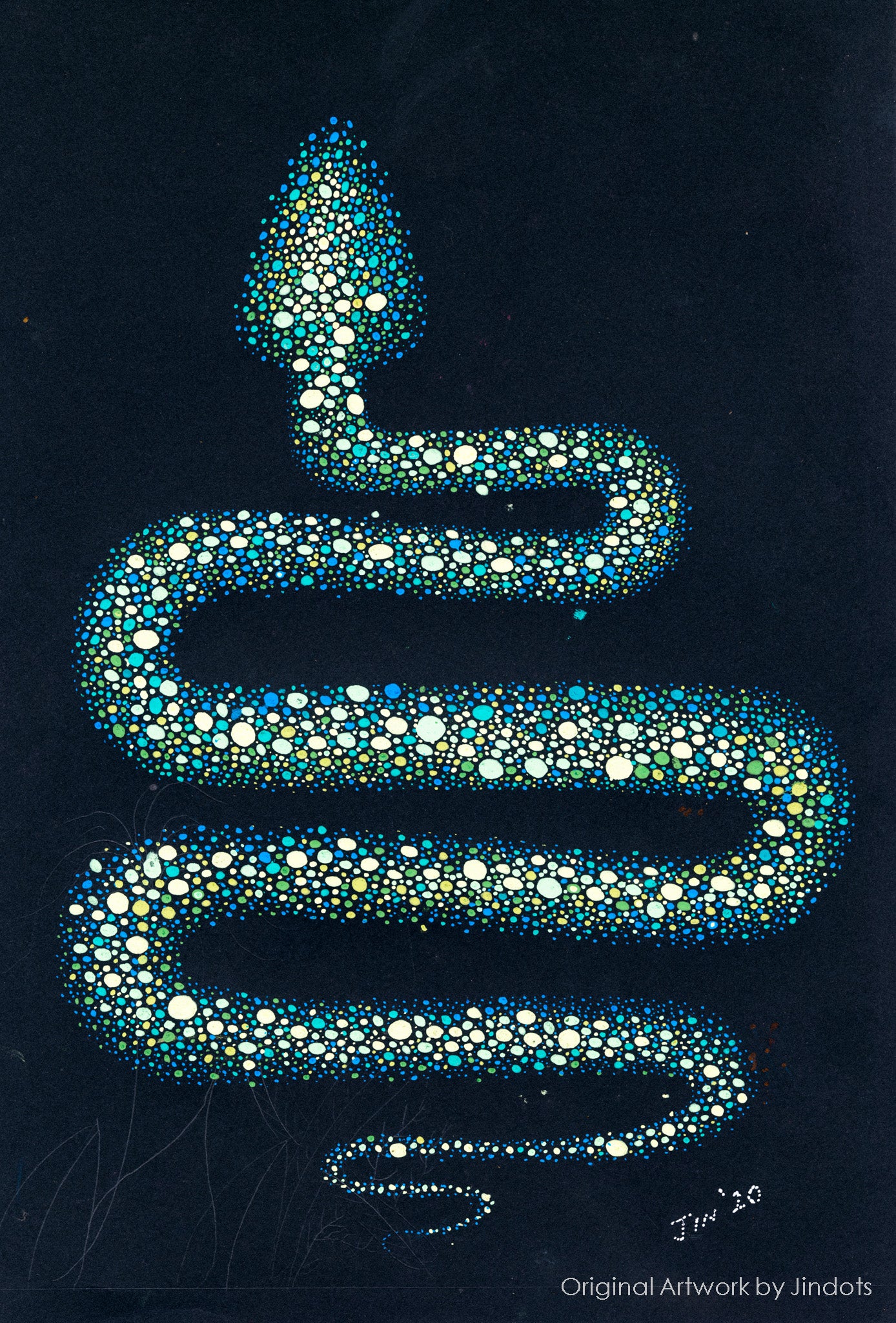 Billionaire, Jindots, pens on paper, 2020