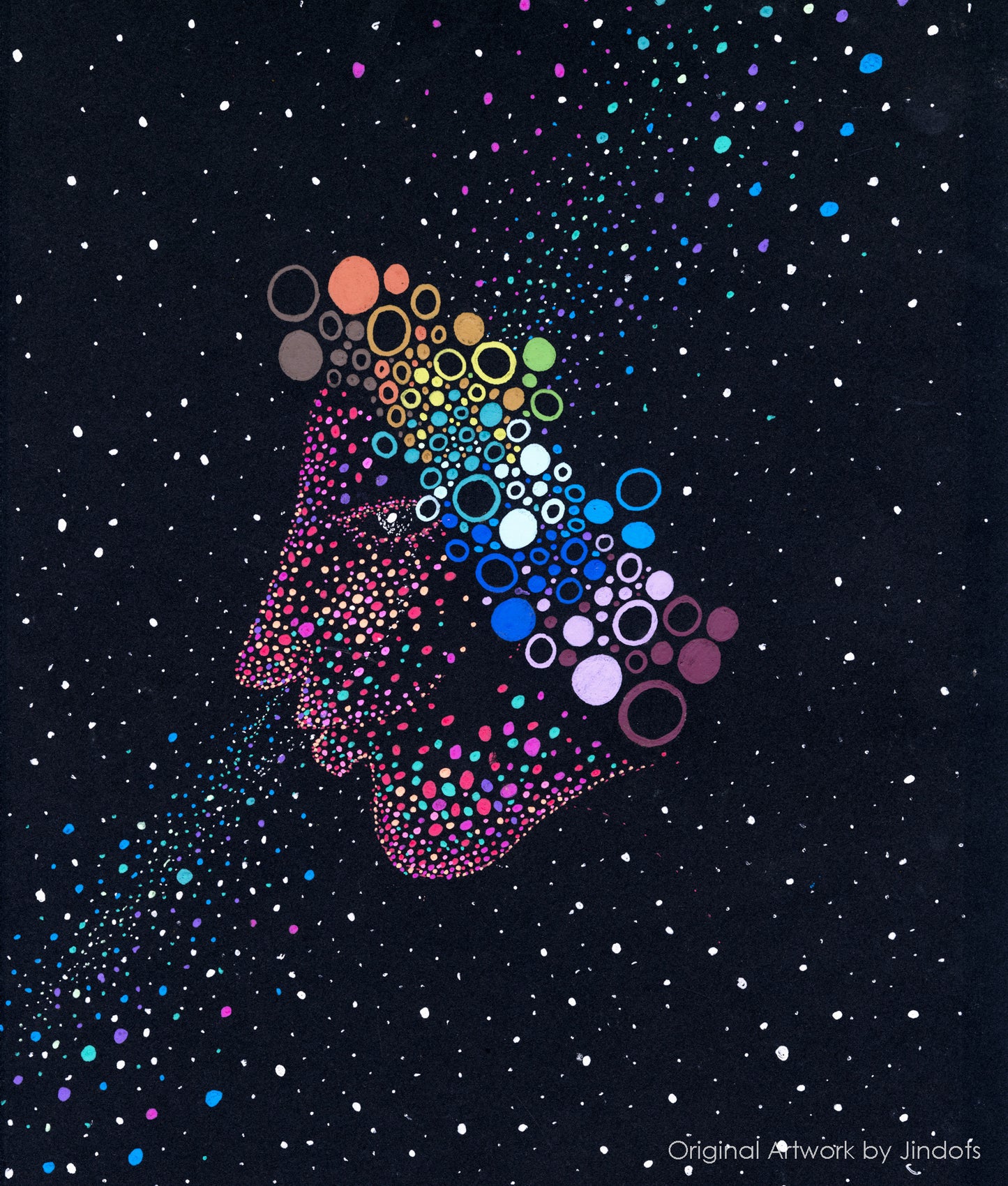 Human Creativity II, Jindots, pens on paper, 2020