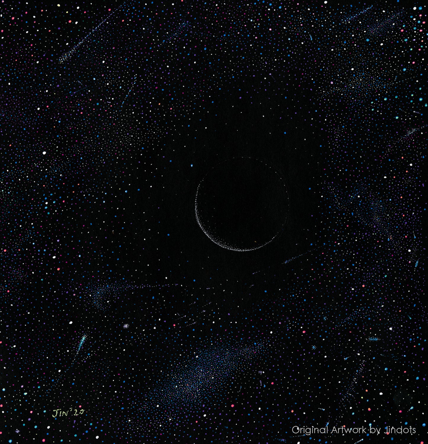 Koh Phagnan without Full Moon, Jindots, pens on paper, 2020