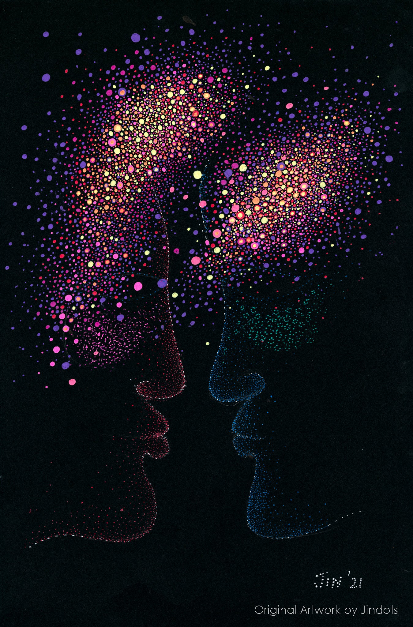 Belong, Jindots, pens on paper, 2021