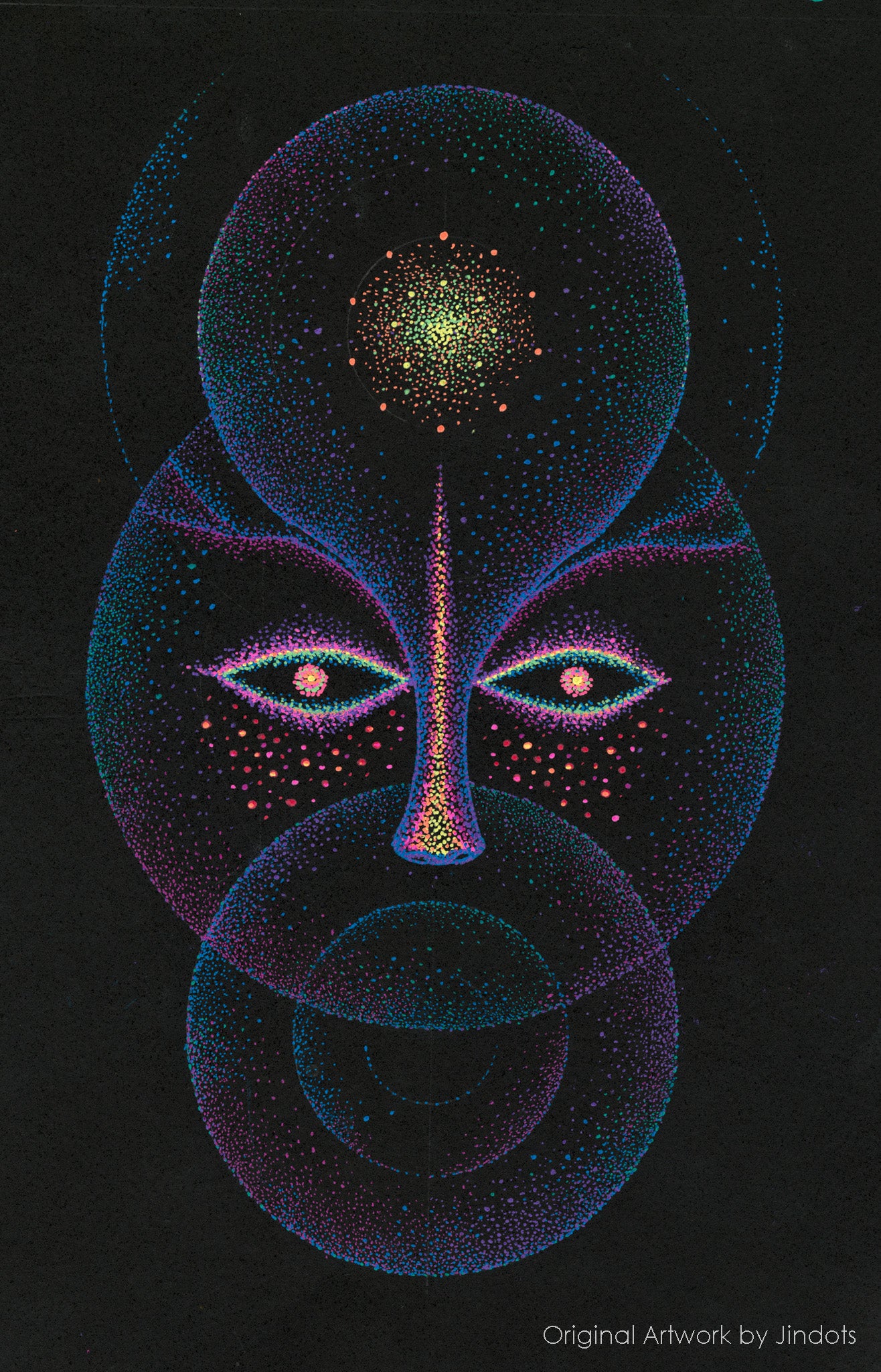 Candy Flip, Jindots, pens on paper, 2022