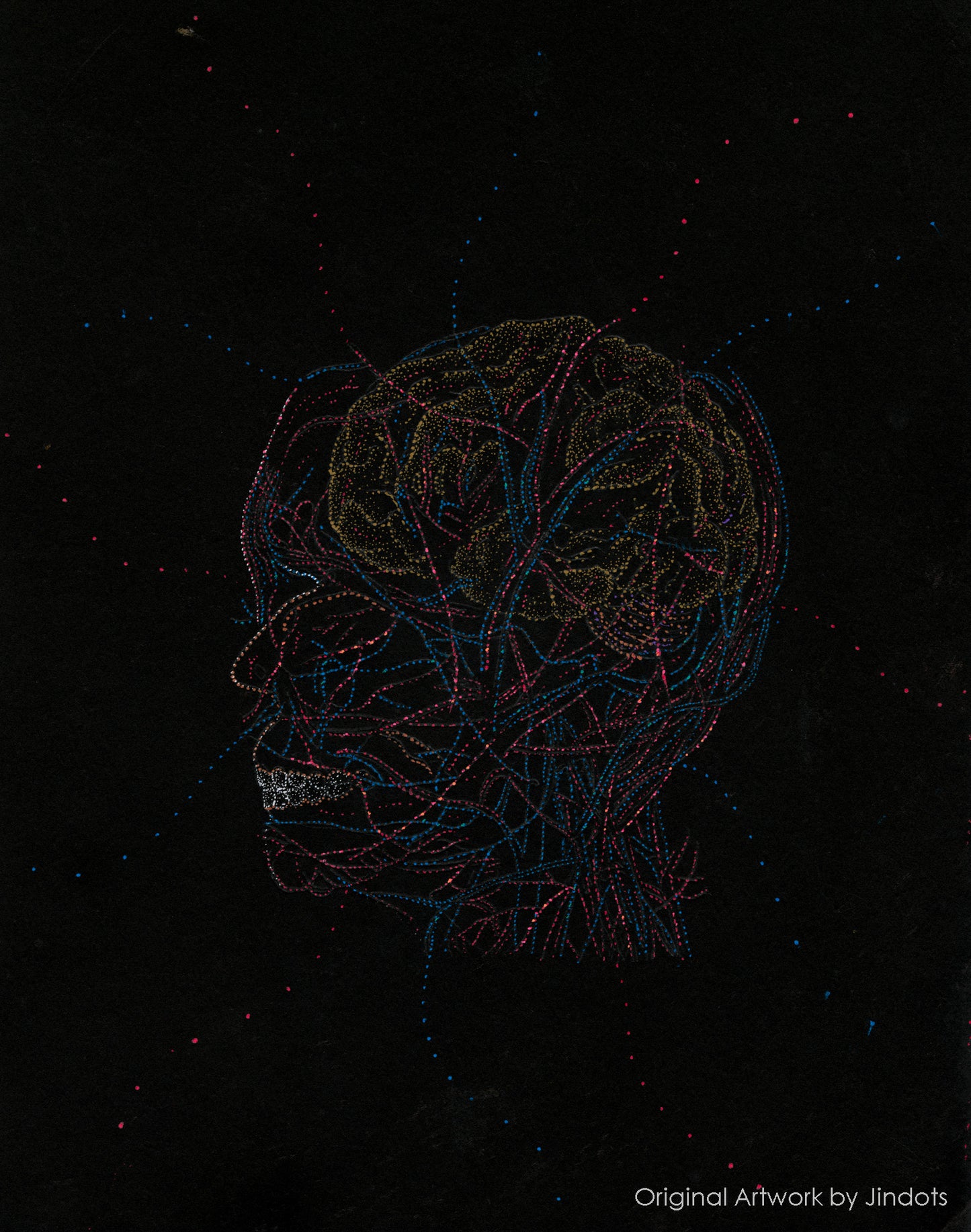 Netter Thinks, Jindots, pens on paper, 2022