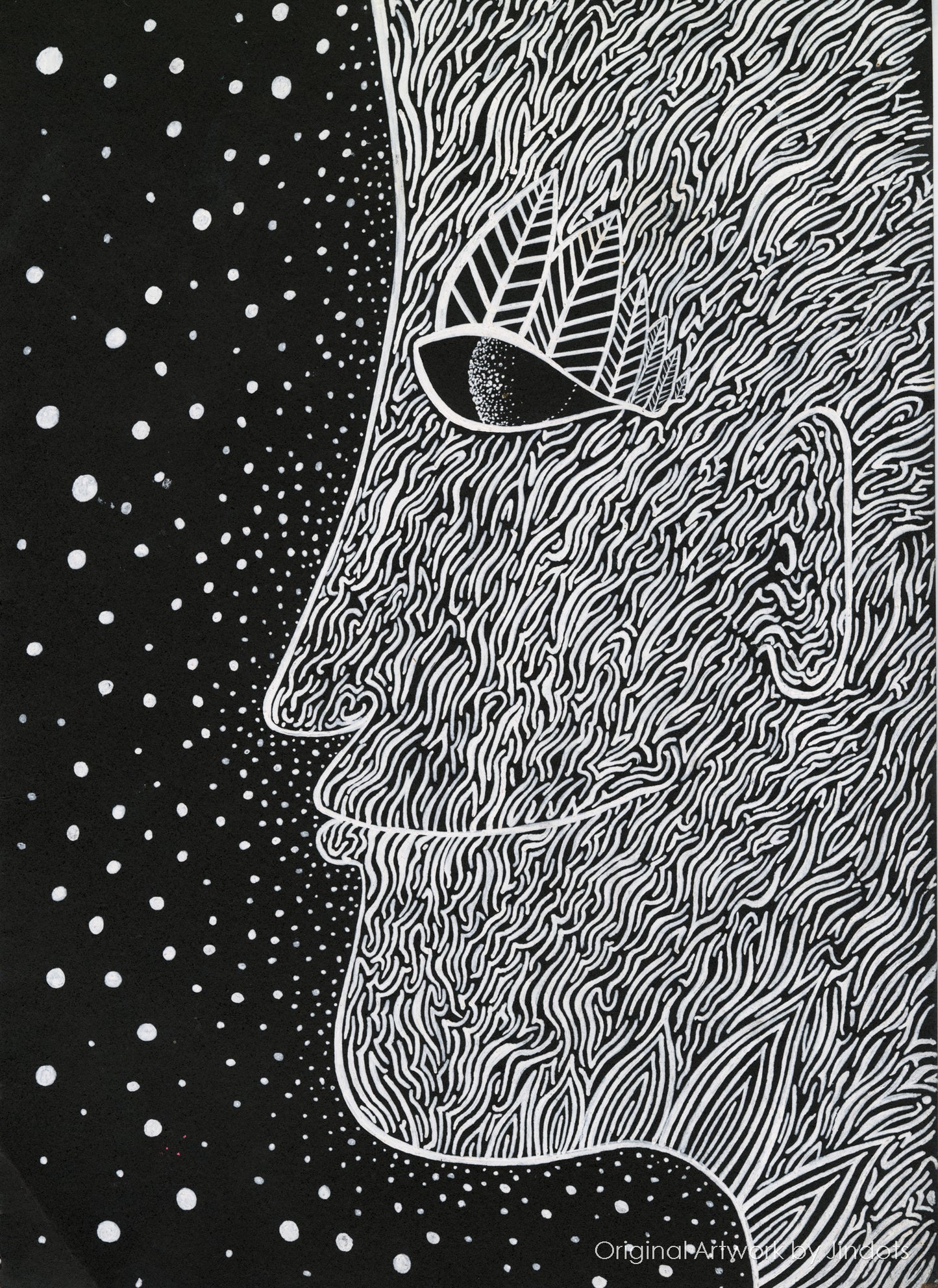 Groot Tribute, Jindots, pens on paper, 2022