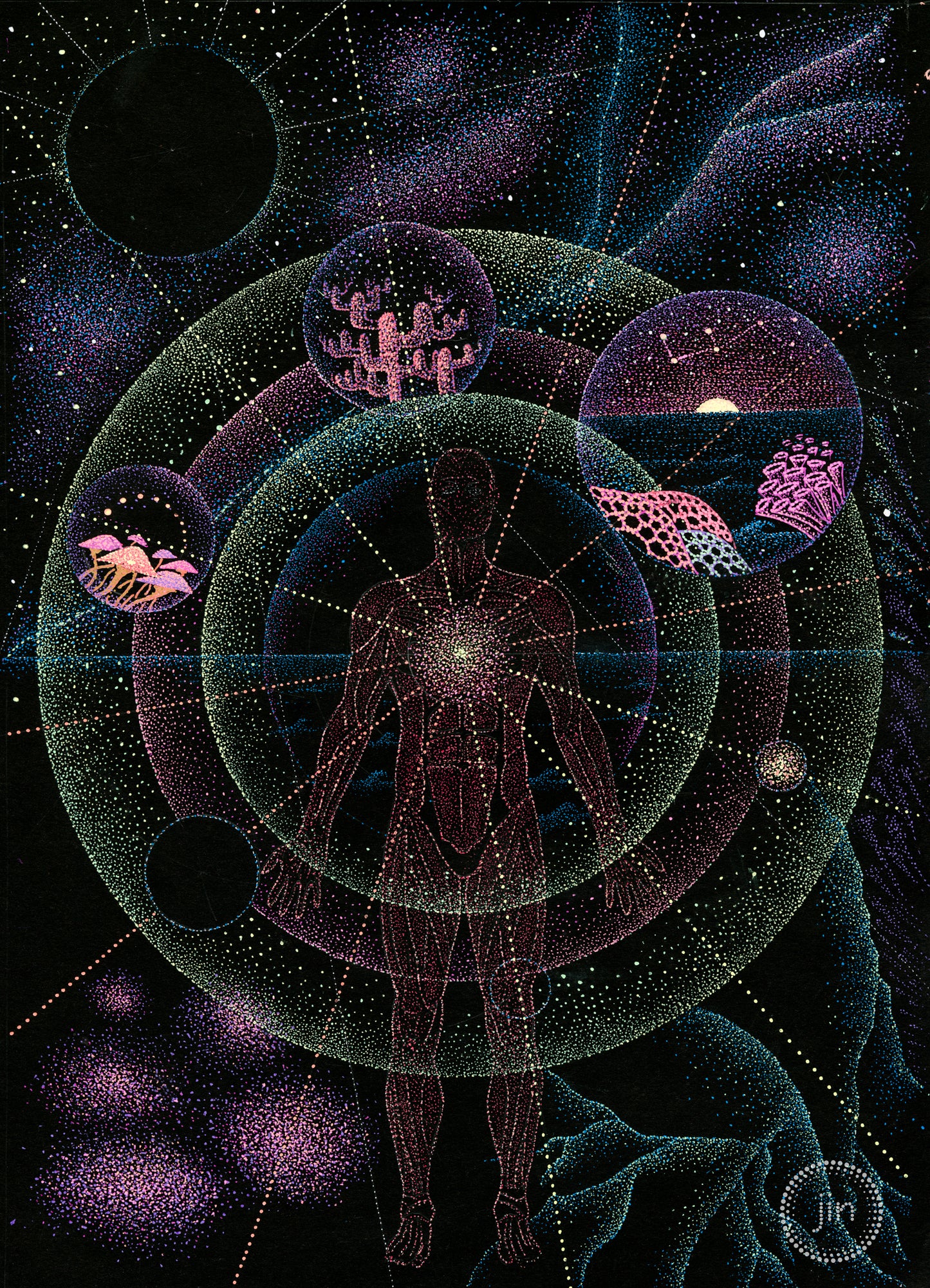 The Most Powerful Dreamer II - Original Artwork by Jindots