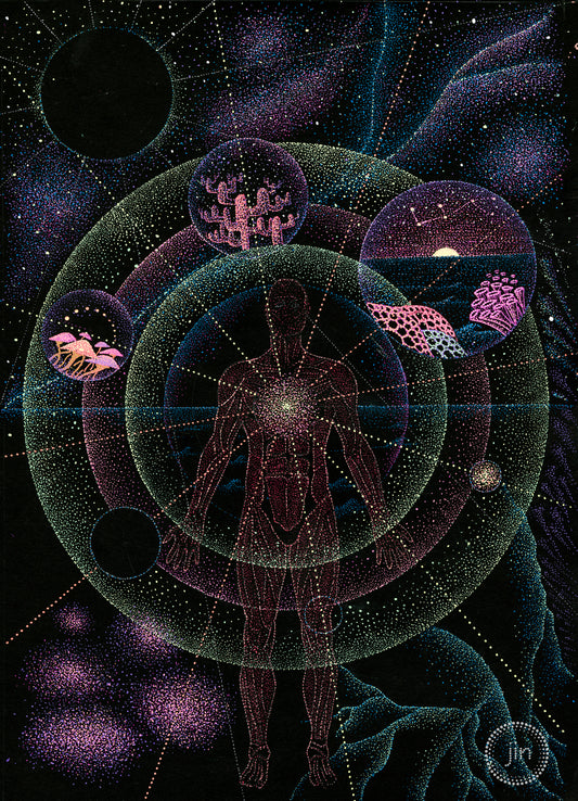 Most Powerful Dreamer II: Psychedelic Visionary Art: Gallery-wrapped ready to hang canvas print