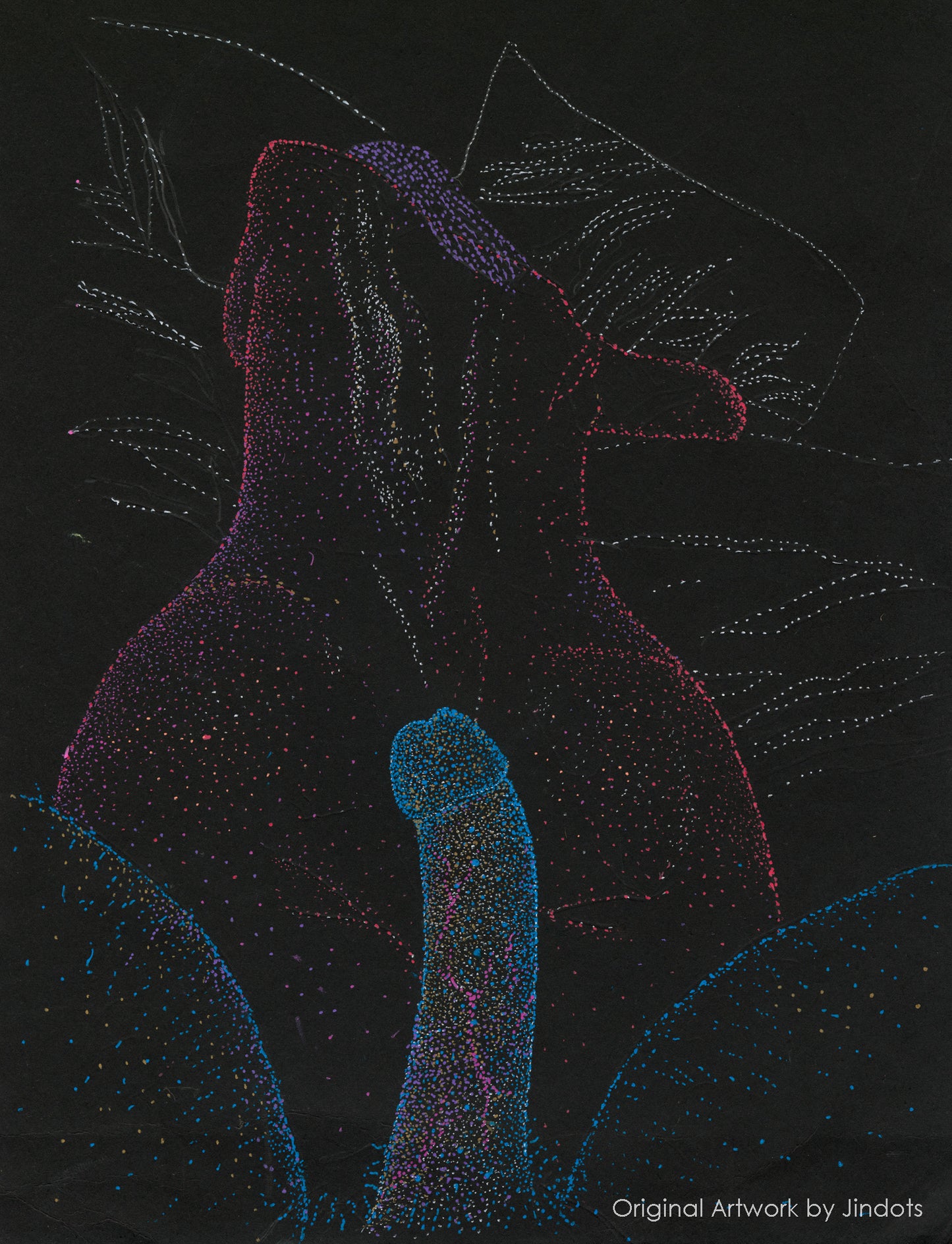 Take me, Jindots, pens on paper, 2023