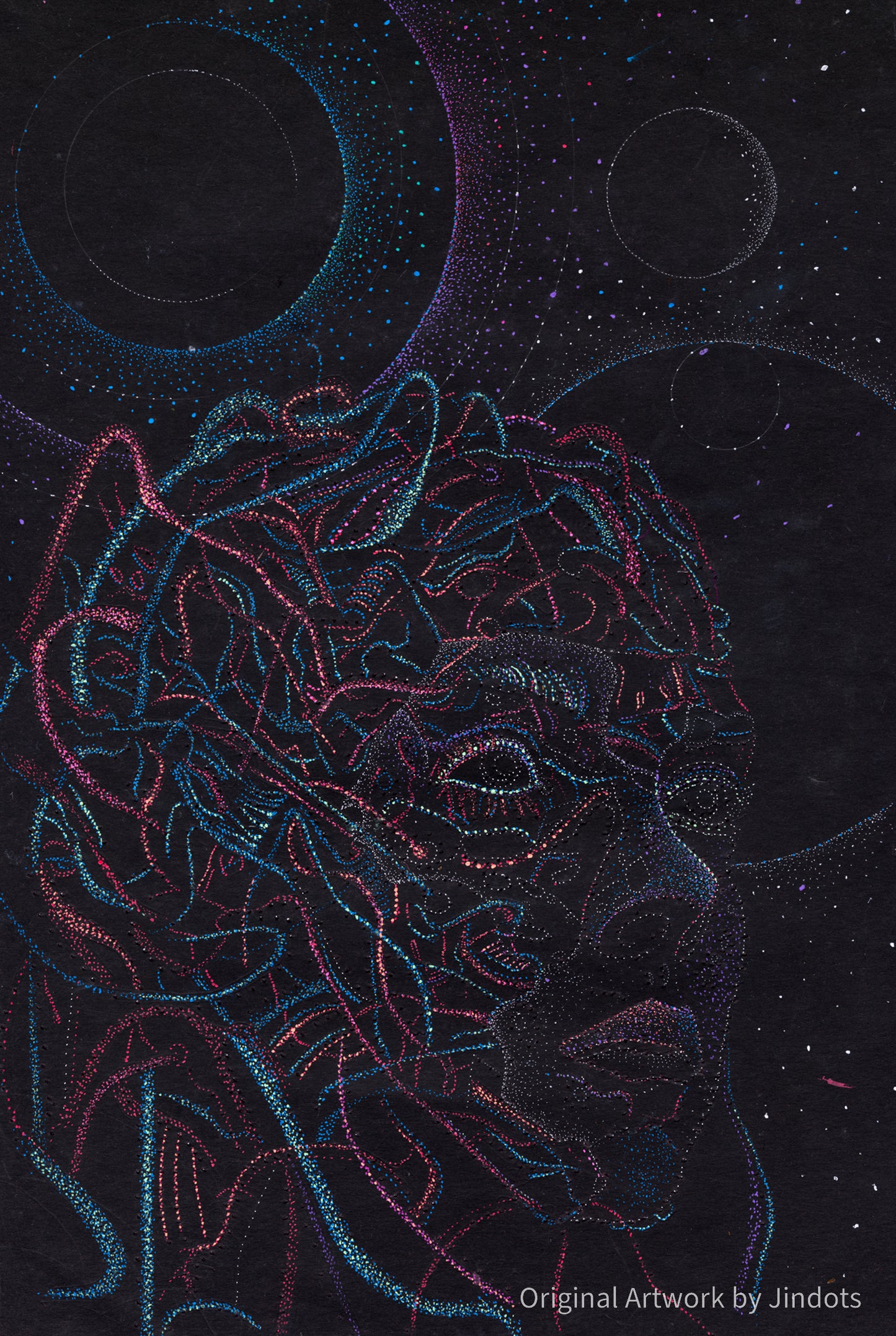 Artificial Intelligence and Human Creativity - Original Artwork by Jindots