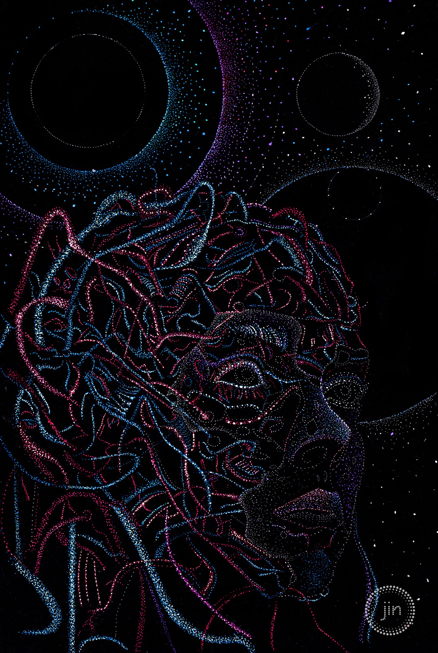 Artificial Intelligence and Human Creativity - Original Artwork by Jindots