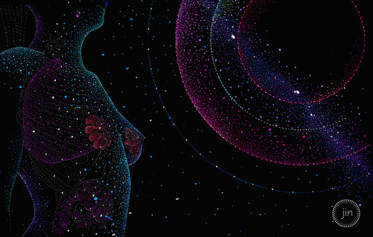 What fed the universe?: Psychedelic Visionary Art: Gallery-wrapped ready to hang canvas print