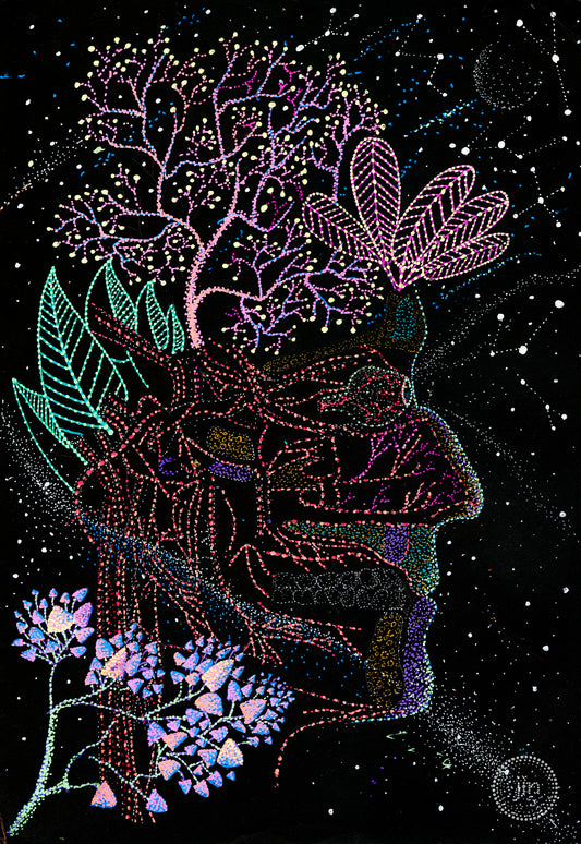 Forest Foresight: Psychedelic Visionary Art: Gallery-wrapped ready to hang canvas print