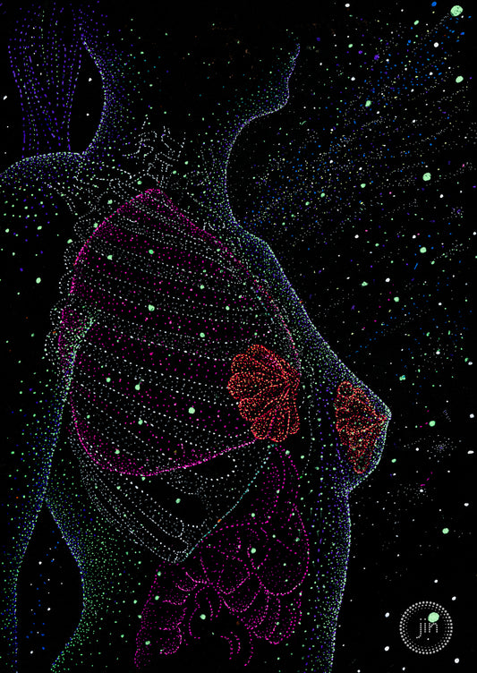 Breathe the Stars: Psychedelic Visionary Art: Gallery-wrapped ready to hang canvas print