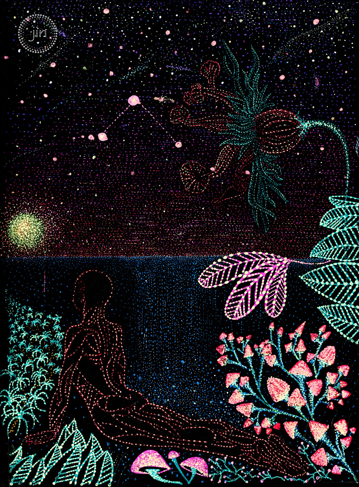 The Oracle's Garden - Original Artwork by Jindots