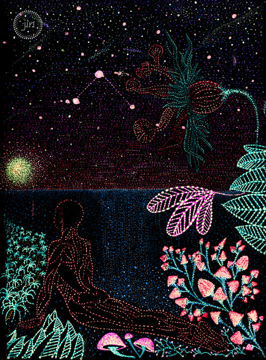 The Oracle's Garden: Psychedelic Visionary Art: Gallery-wrapped ready to hang canvas print