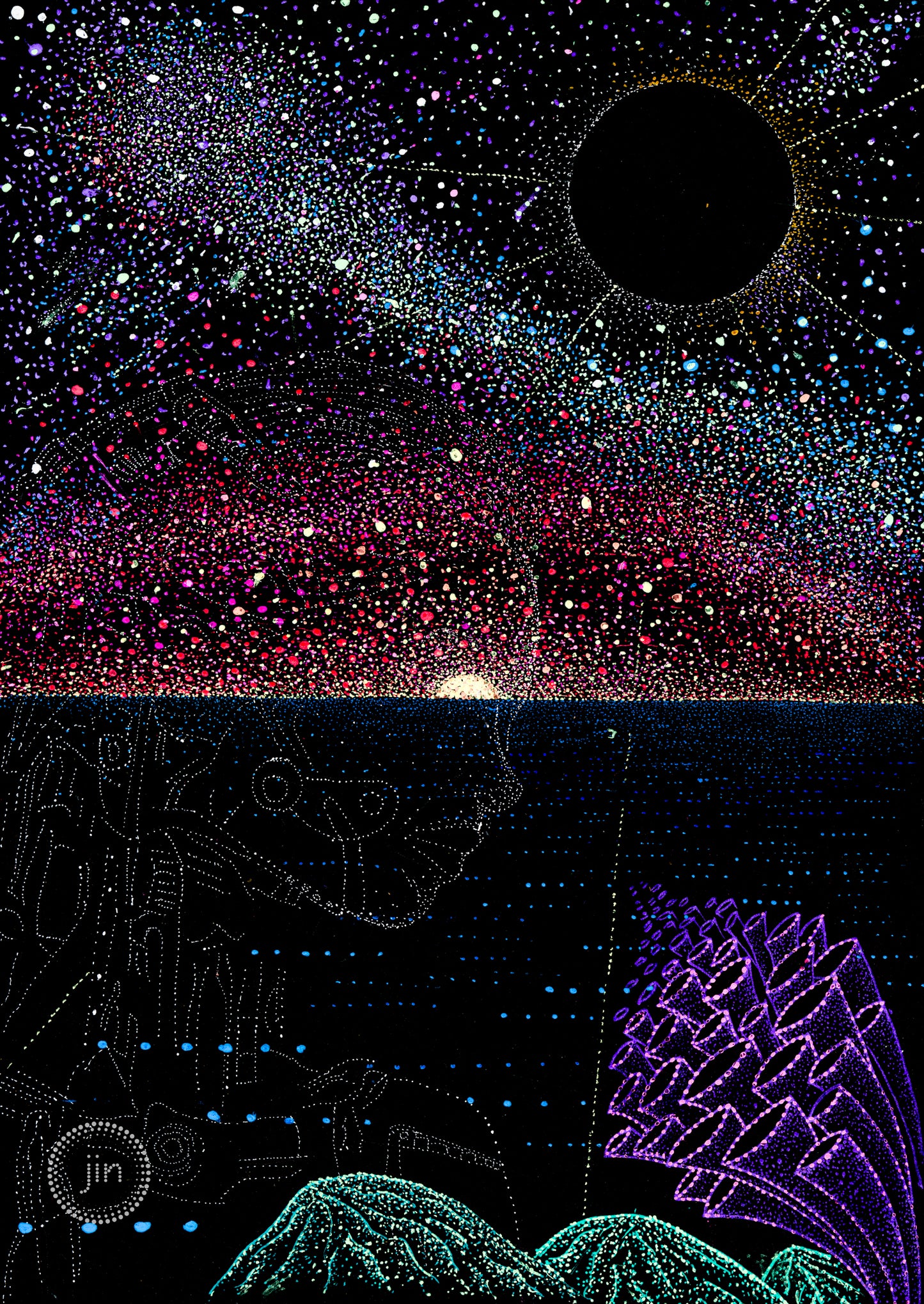 Eyes of Fire - Original Artwork by Jindots