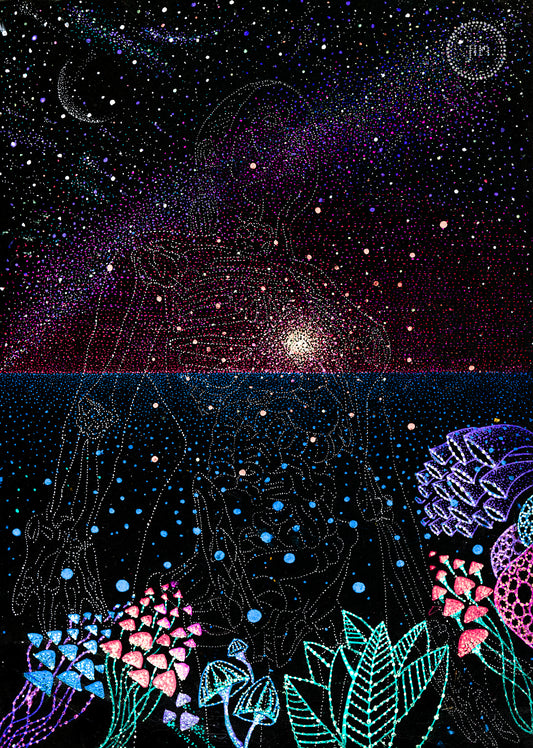 Mother: Psychedelic Visionary Art: Gallery-wrapped ready to hang canvas print