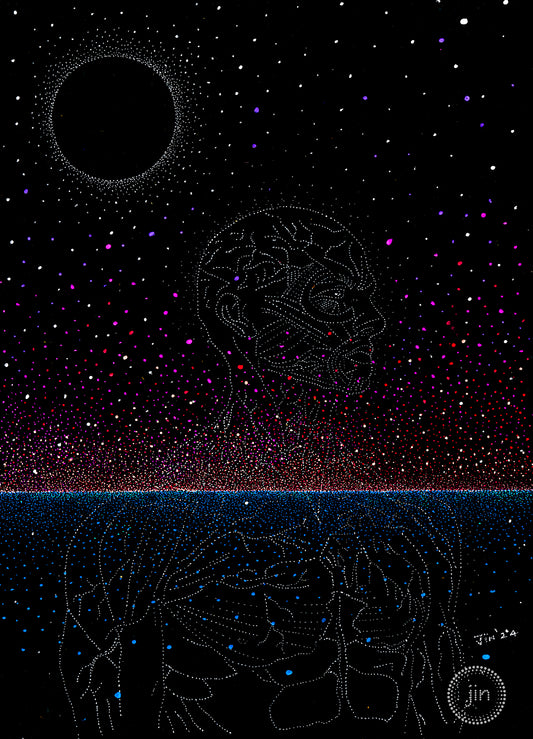 Brother: Psychedelic Visionary Art: Gallery-wrapped ready to hang canvas print