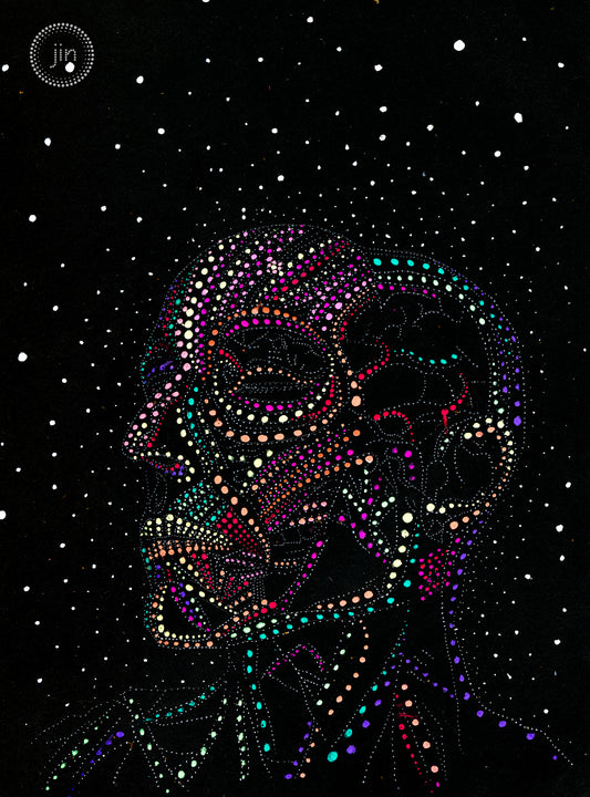 The Most Powerful Dreamer I: Psychedelic Visionary Art: Gallery-wrapped ready to hang canvas print