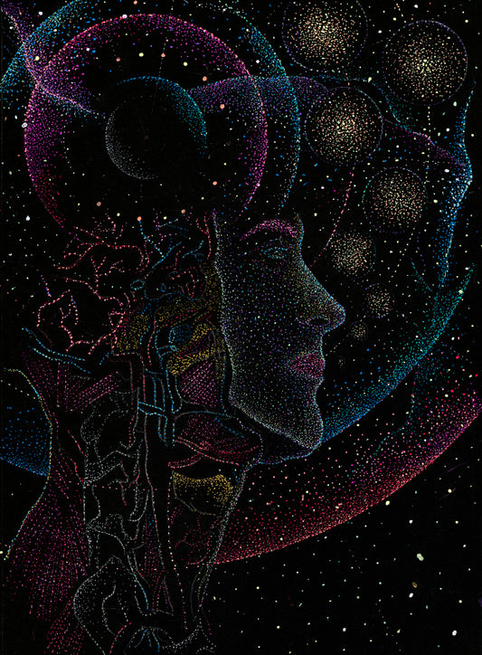 AI is the most expensive theft machine - Original Artwork by Jindots