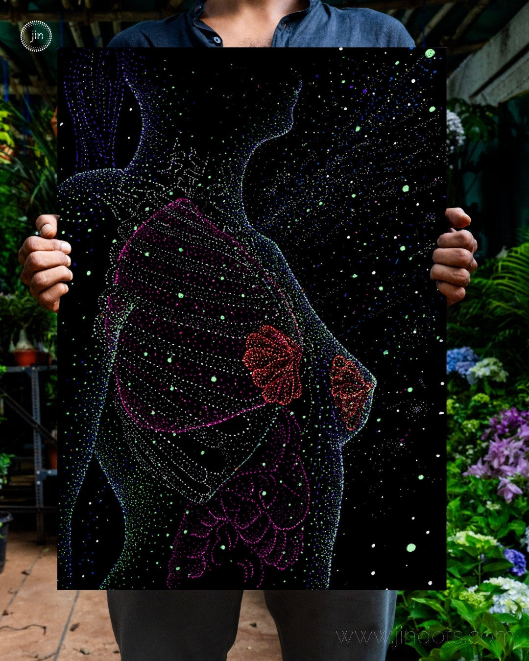 Breathe the Stars - Original Artwork by Jindots