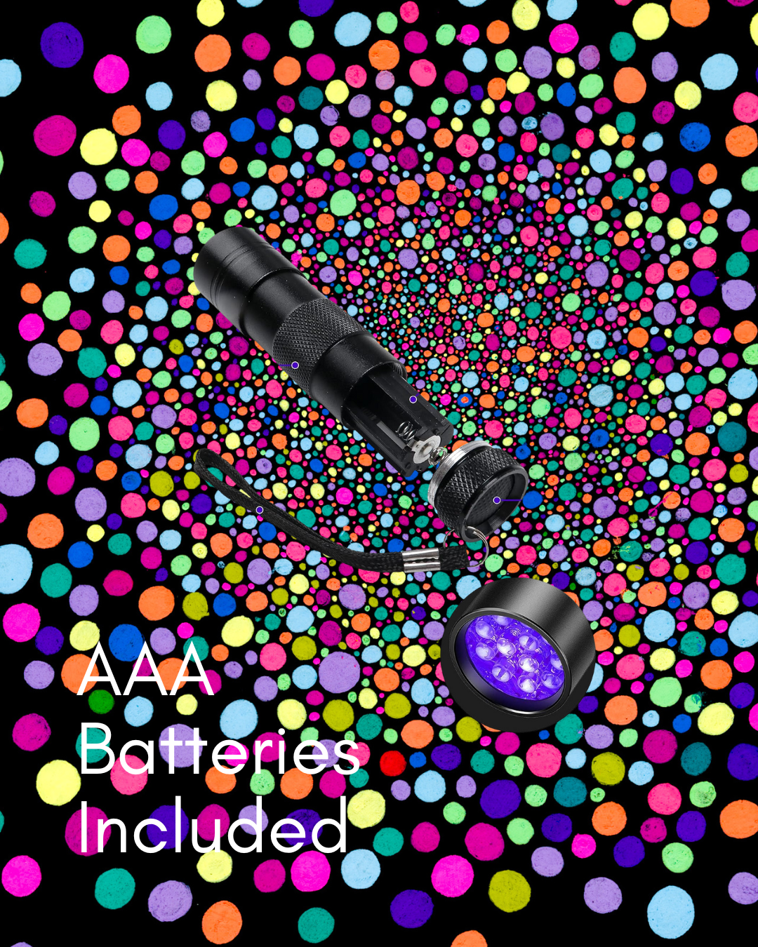 Just start drawing: Fluorescent Dot Art Kit