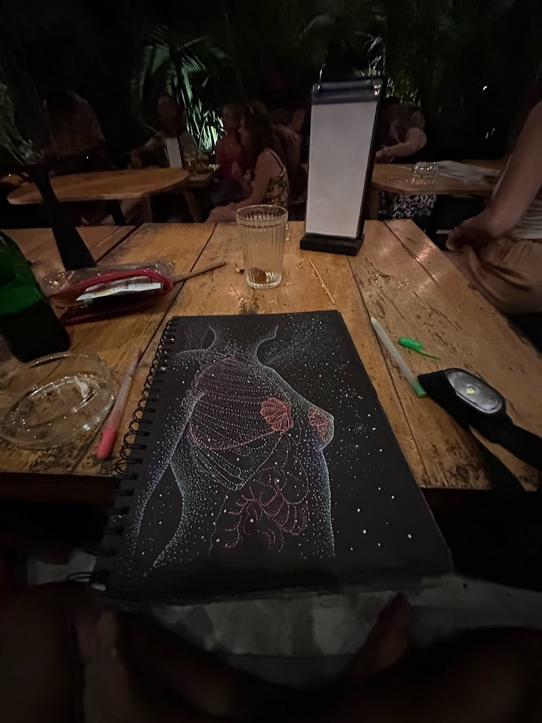 Breathe the Stars - Original Artwork by Jindots