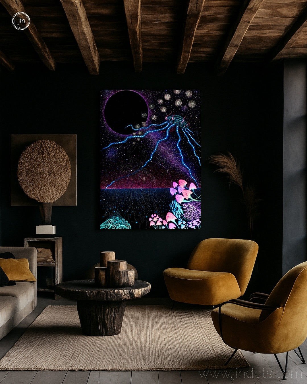 Mycelium Mamma - Original Artwork by Jindots