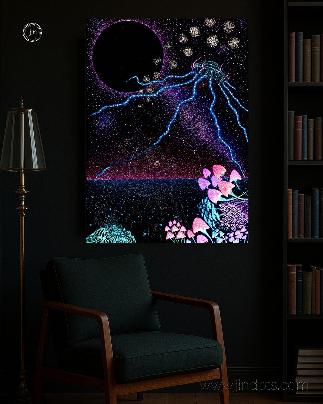 Mycelium Mamma - Original Artwork by Jindots