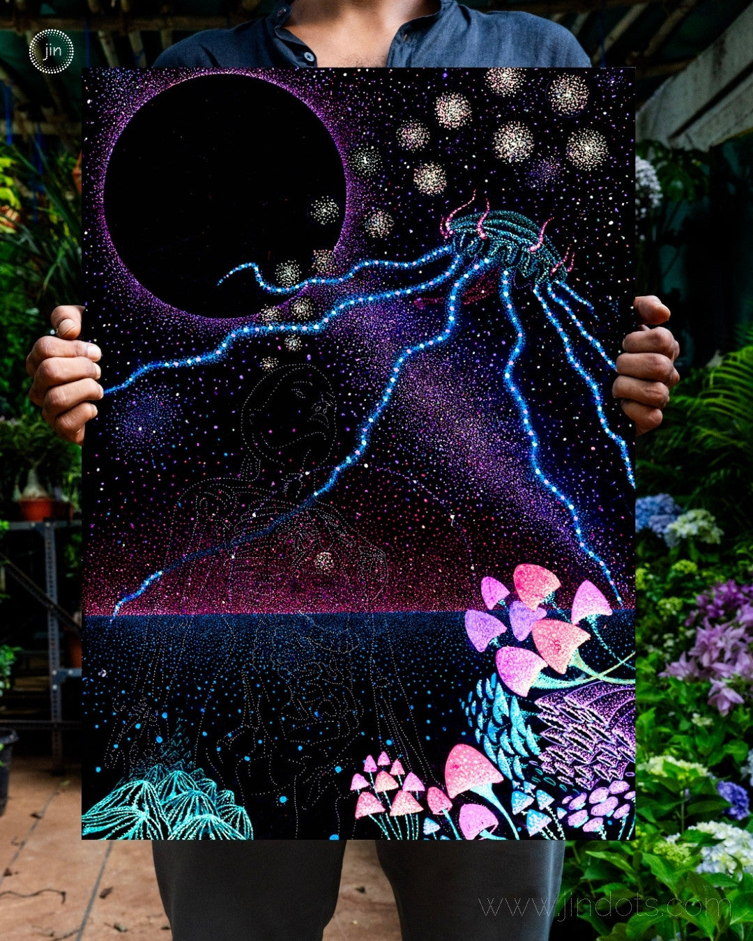 Mycelium Mamma - Original Artwork by Jindots