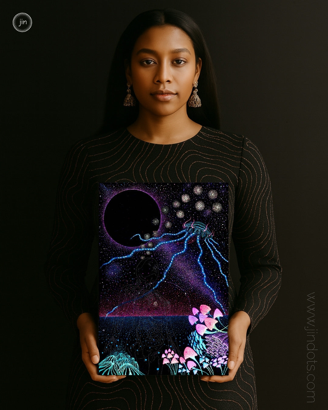 Mycelium Mamma - Original Artwork by Jindots