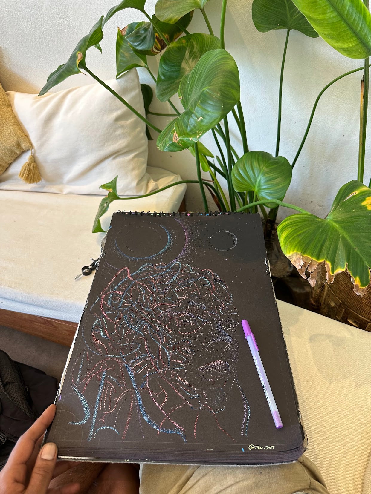 Artificial Intelligence vs Human Creativity - Original Artwork by Jindots