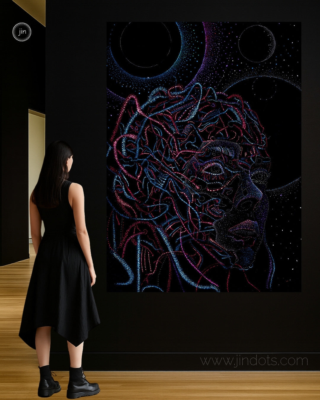 Artificial Intelligence and Human Creativity - Original Artwork by Jindots