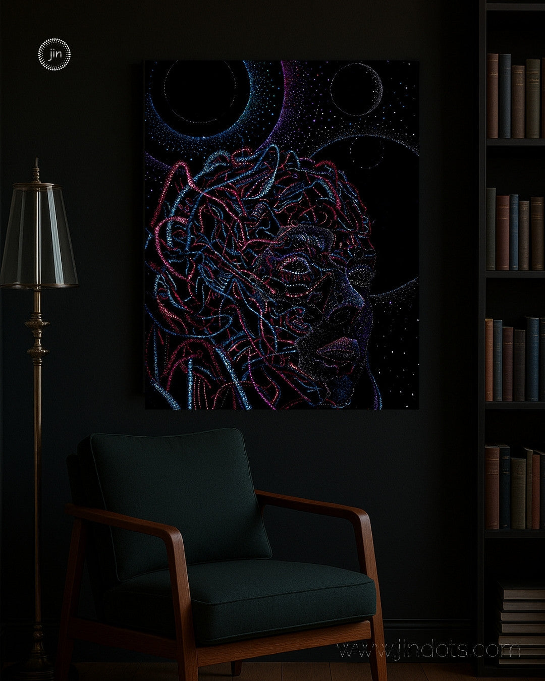 Artificial Intelligence and Human Creativity - Original Artwork by Jindots
