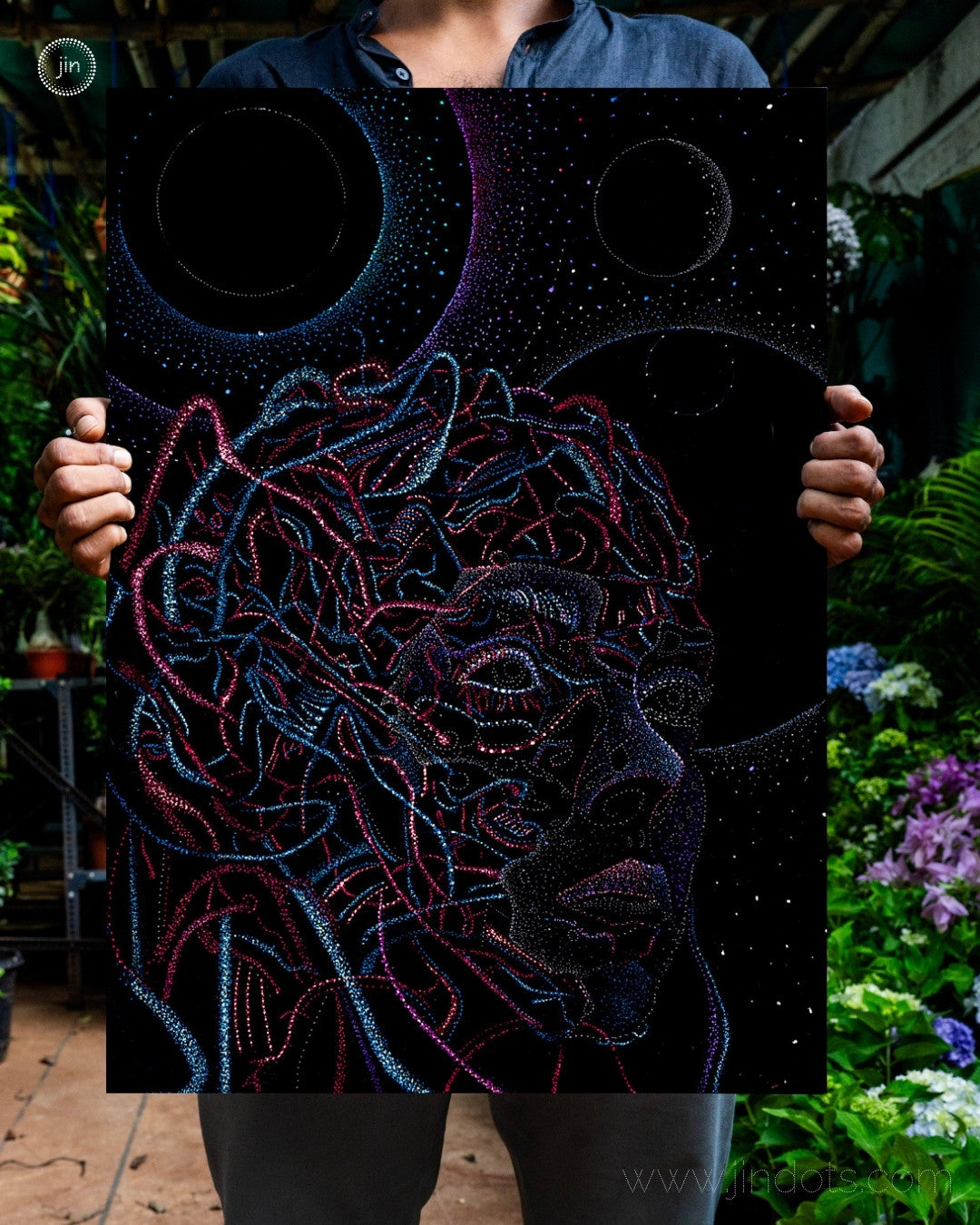 Artificial Intelligence and Human Creativity - Original Artwork by Jindots