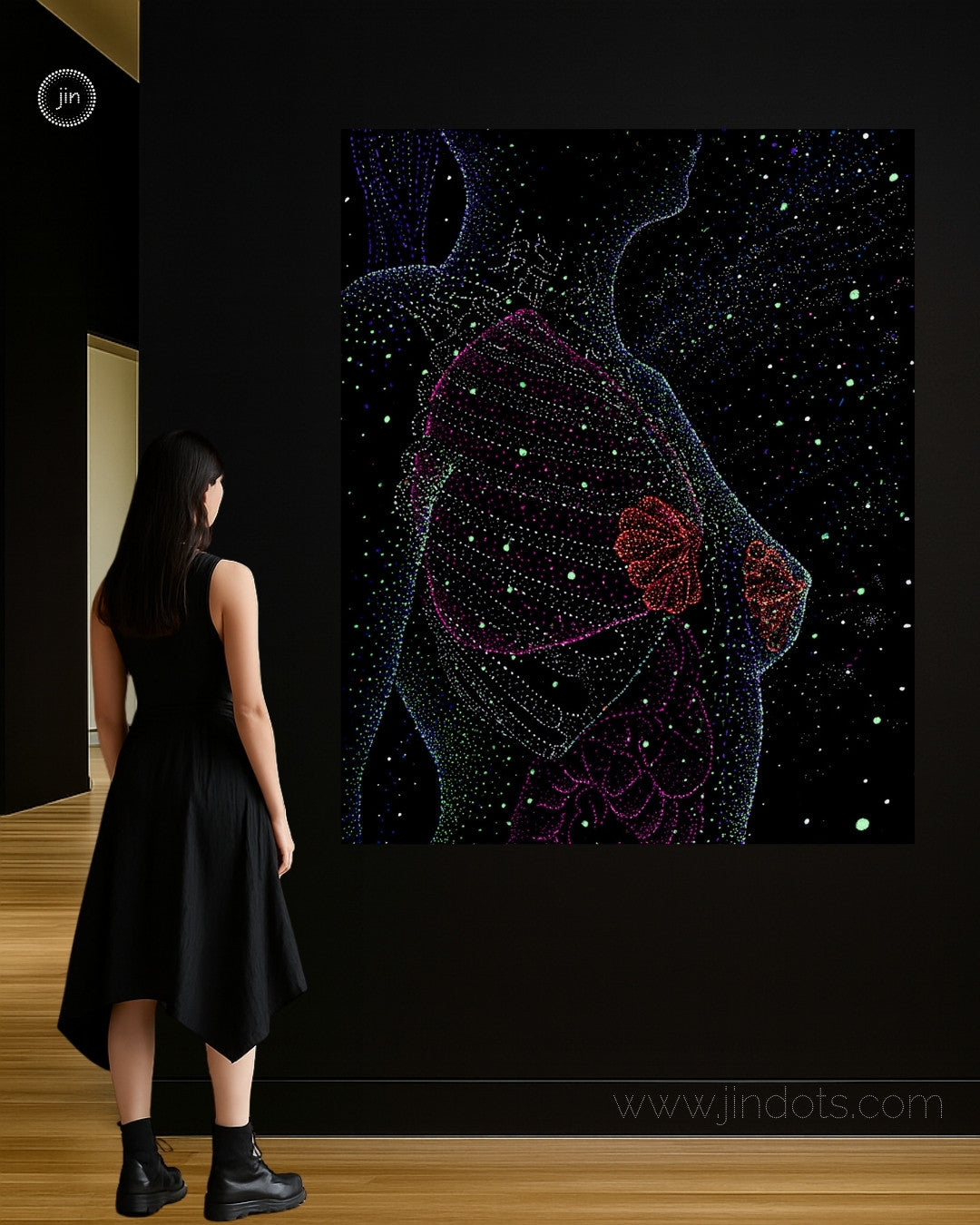 Breathe the Stars - Original Artwork by Jindots