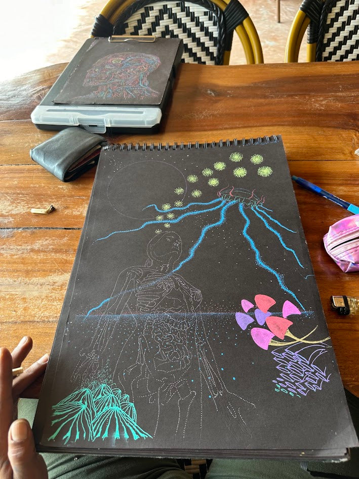 Mycelium Mamma - Original Artwork by Jindots