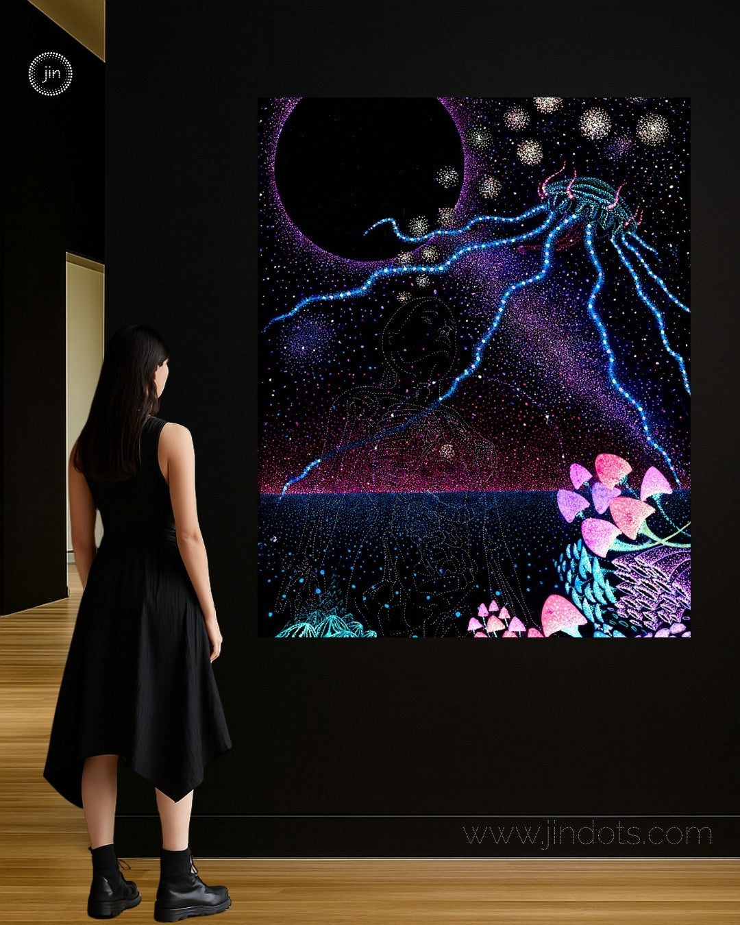 Mycelium Mamma - Original Artwork by Jindots