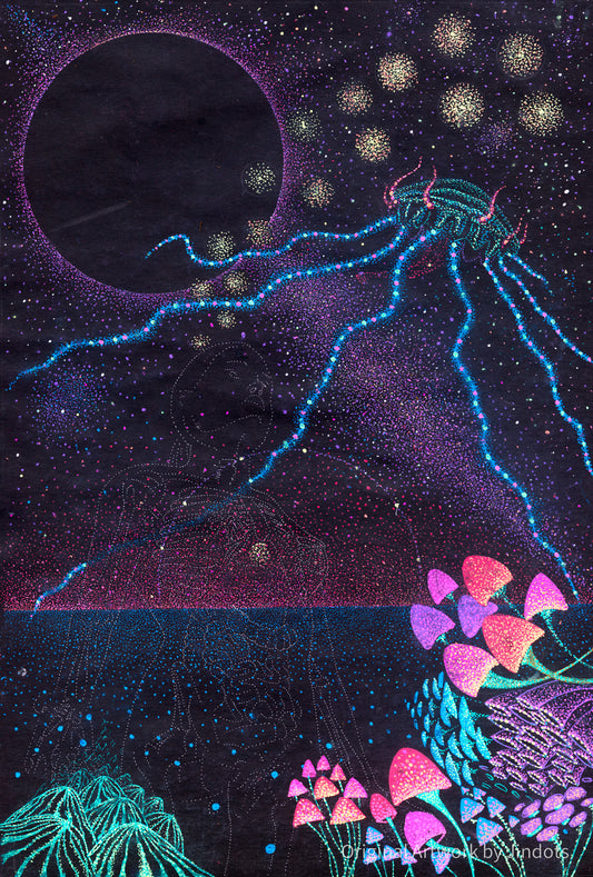 Mycelium Mamma - Original Artwork by Jindots