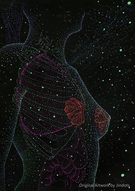 Breathe the Stars - Original Artwork by Jindots