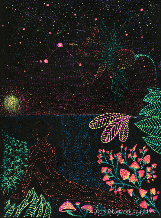 The Oracle's Garden - Original Artwork by Jindots