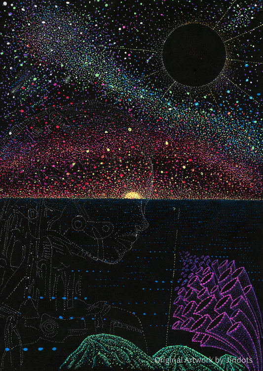 Eyes of Fire - Original Artwork by Jindots