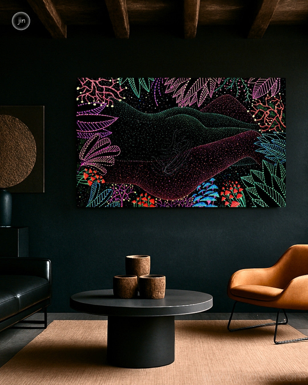 Tantra Garden - Original Artwork by Jindots