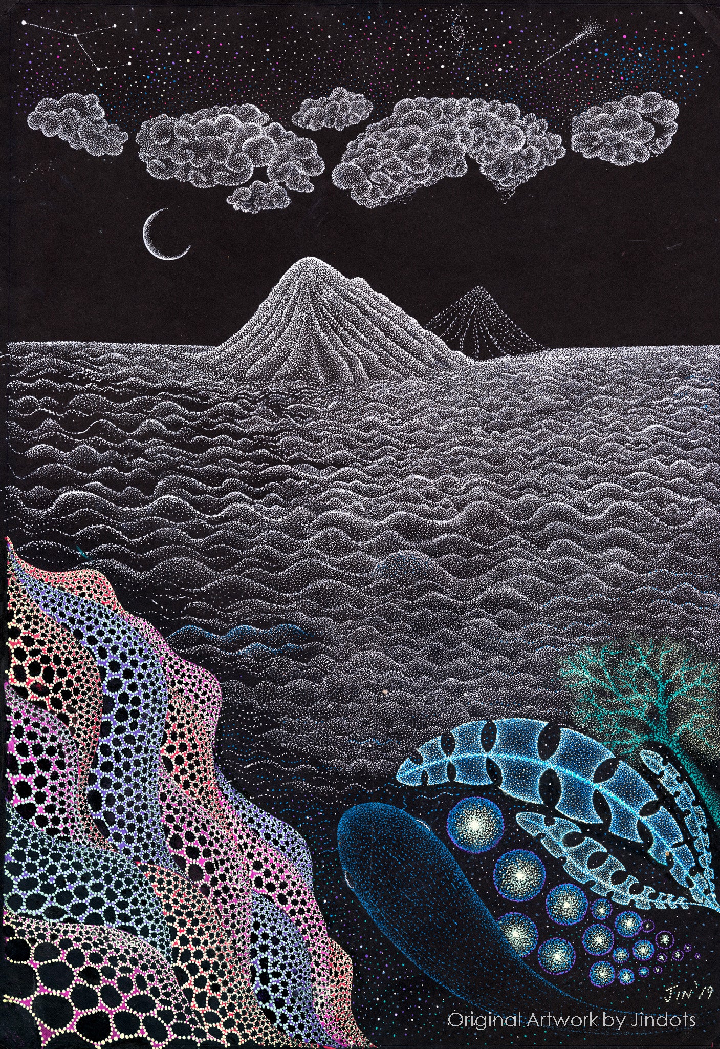 Immigration, Jindots, pens on paper, 2019