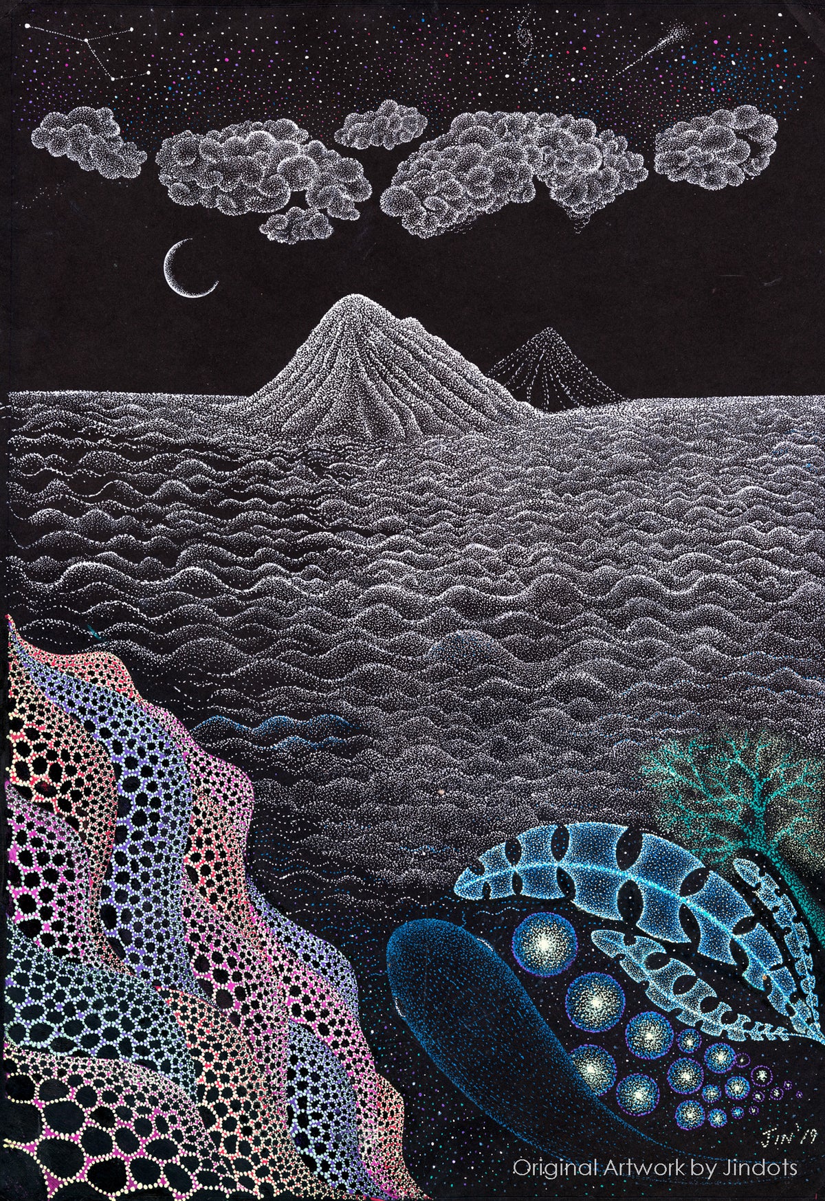 Immigration, Jindots, pens on paper, 2019
