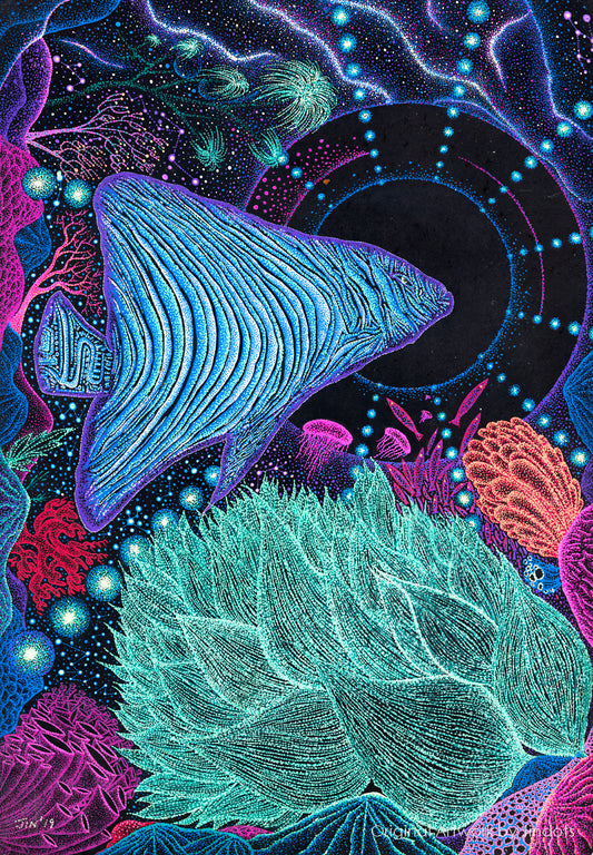 Nemo on Acid, Jindots, pens on paper, 2019