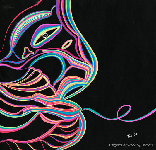 I am melting, Jindots, pens on paper, 2020