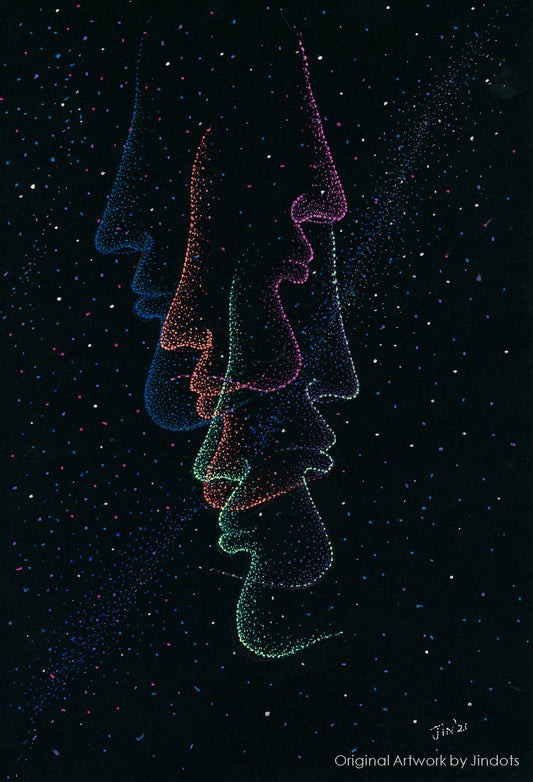 Anxiety, Jindots, pens on paper, 2021