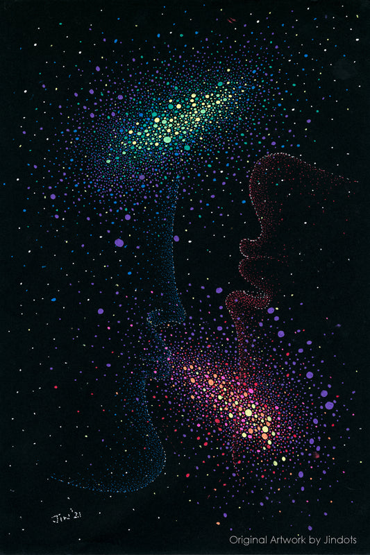 Duality, Jindots, pens on paper, 2021