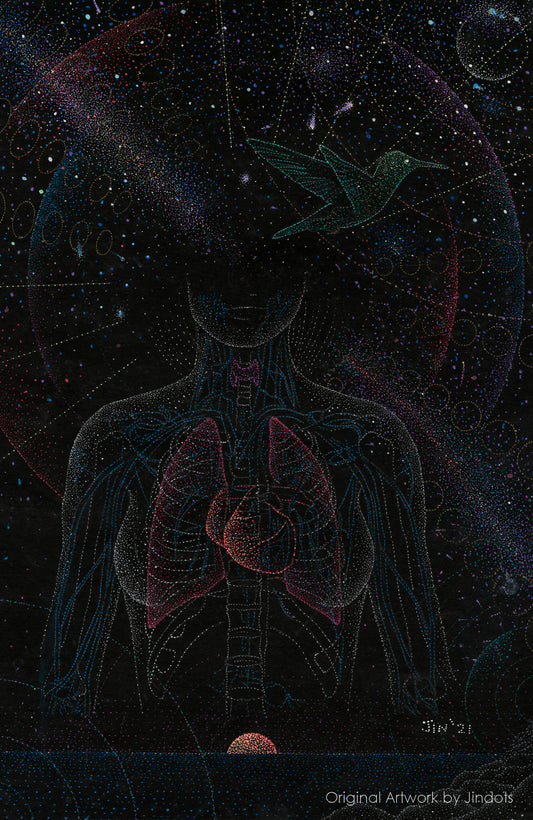 Air We Breathe, Jindots, pens on paper, 2021