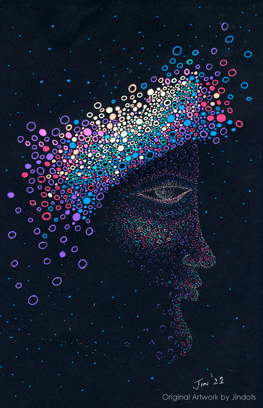 Human Creativity, Jindots, pens on paper, 2021